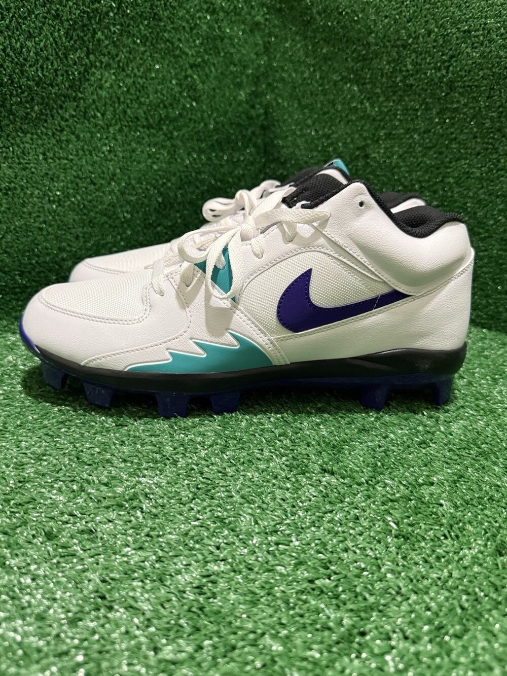 Air Jordan Stadium 90 Low Cleat Grape Baseball Cleats HQ0211-105 Men's Size 11